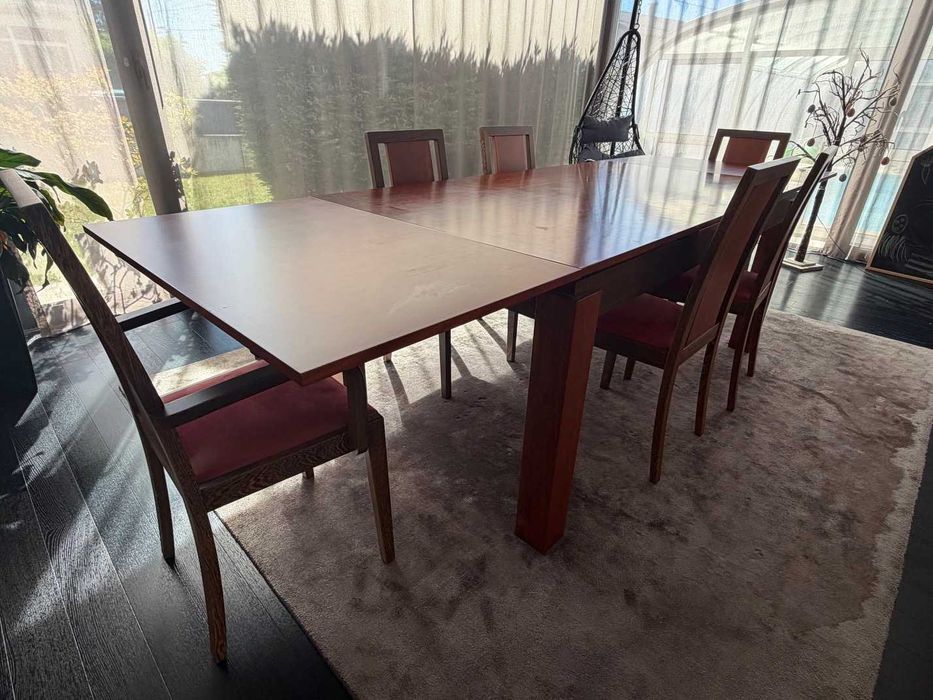 Conjunto Sala de Jantar em cerejeira/wengue