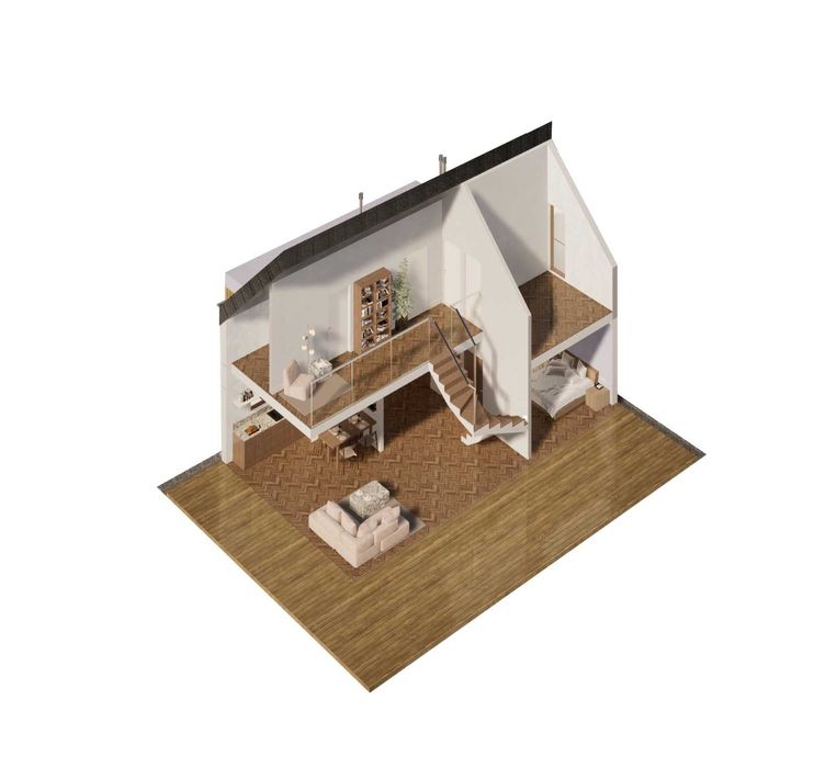 Dom całoroczny 106,38m2 na STALOWEJ konstrukcji szkieletowej LGS