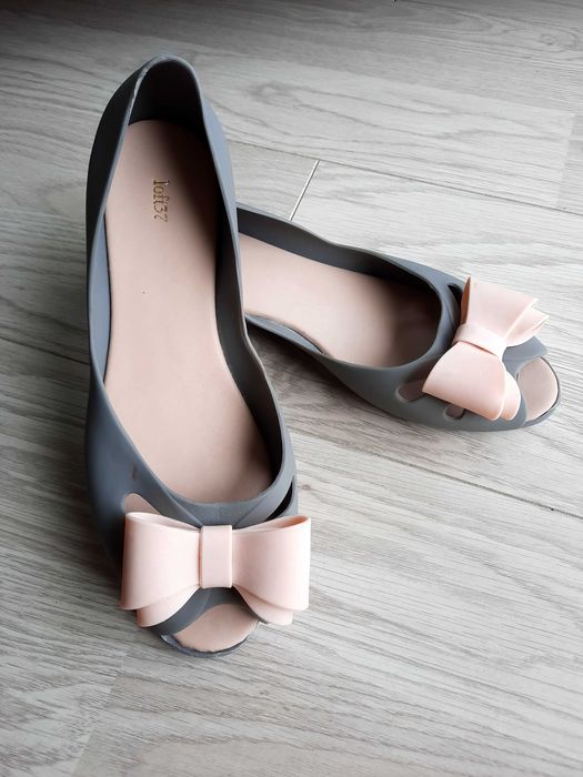 Baleriny szaro-różowe