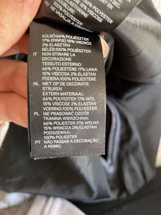 Olowkowa grafitowa sukienka HM 36 S ozdobne kamienie