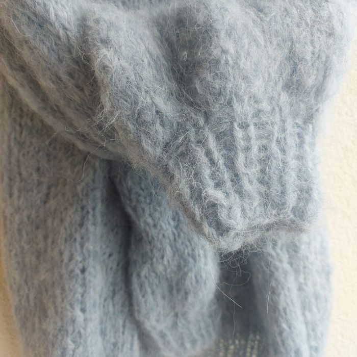 Puszysty sweter Alpaka z Merino.Handmade.