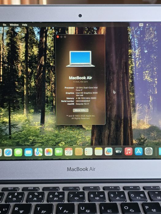 MacBook Air 11" (Mid 2011) | Intel Core i7 | Bateria Nova | Excelente Estado