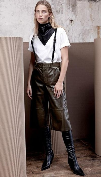 Шкіряні шорти, бермуди zara