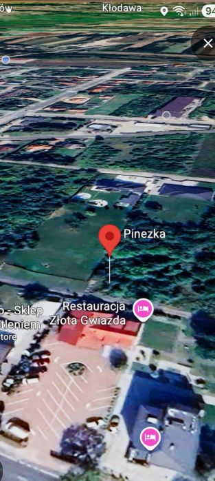 Działka Poddębice.ul Partyzantów - Widok 2