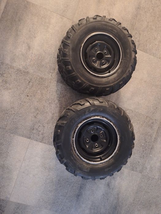 Opony i felgi Dunlop. Suzuki kingquad 700