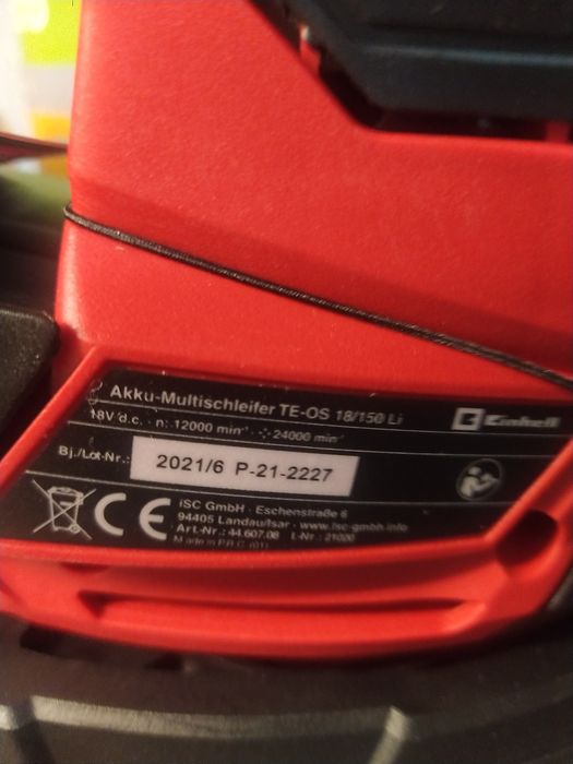 Vendo maquina lixadeira nova