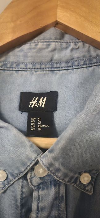 Koszula jeansowa męską H&M rozm XL
