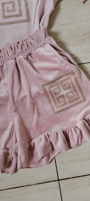 Komplet welurowy damski