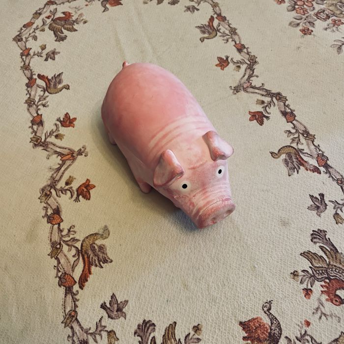 Велика Іграшка для собак Squeaky Pig (латексна та свинка-пищалка)