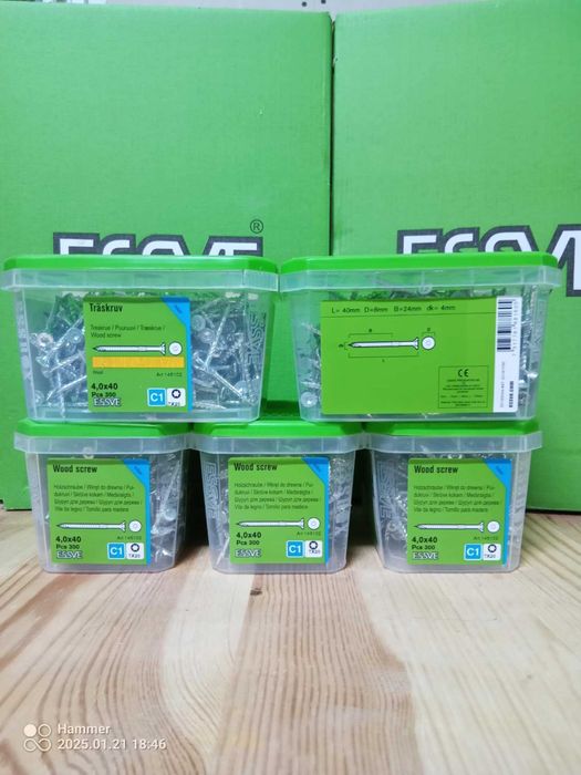 sprzedam śruby wkręty Essve różne rodzaje