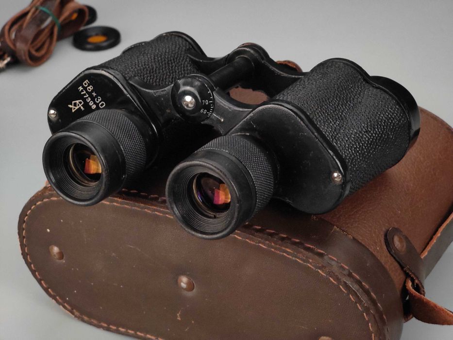 Бинокль Б 8х30 Армейский (КОМЗ) (Бюджет) (Сетка) СССР