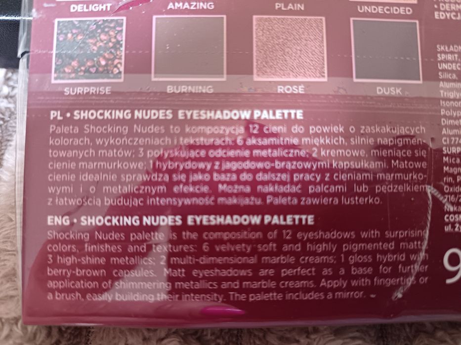 Eveline paleta cieni