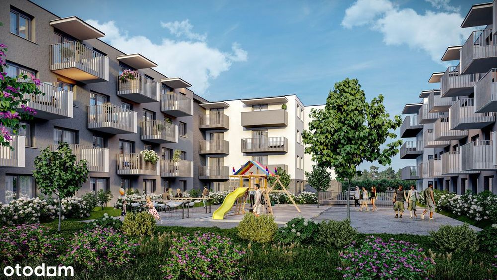 4-pokojowe mieszkanie 76m2 + 2 balkony