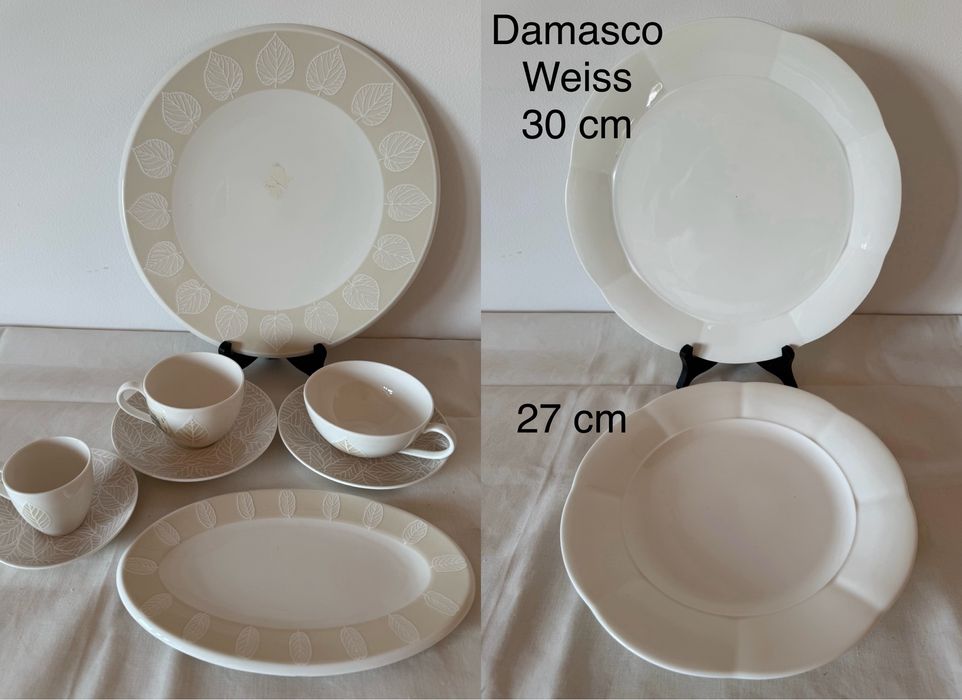 Вінтаж: елементи із сервізу Villeroy & Boch City Park , Damasco Weiss