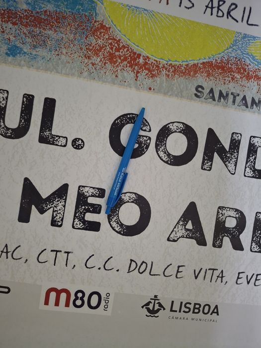 Mega cartaz concerto carlos santana