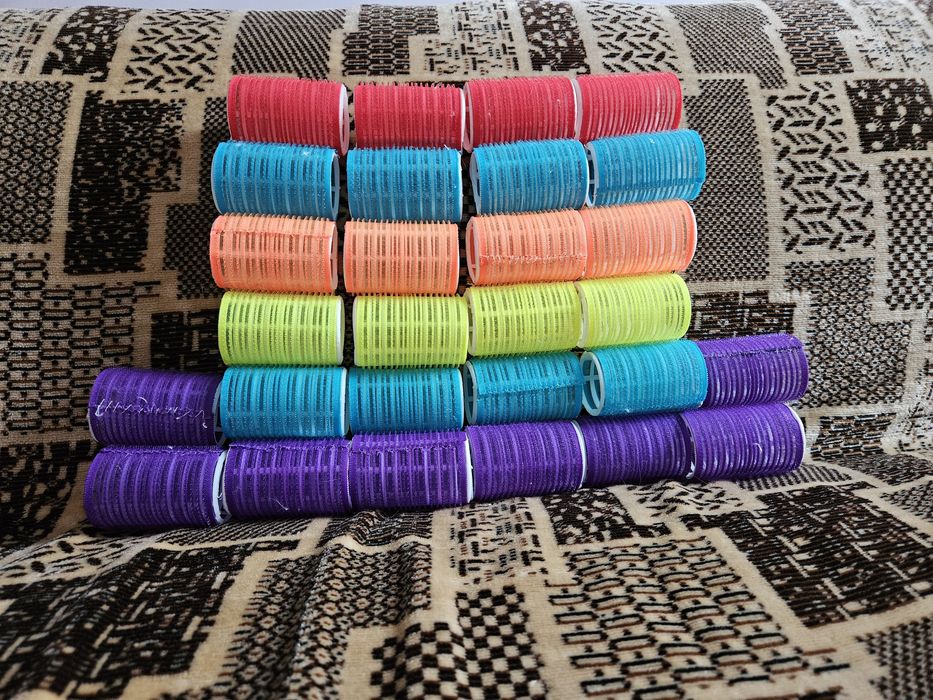 Бігуді кольорові липучки