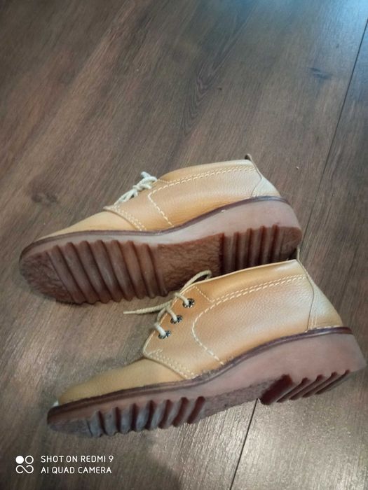 Buty skórzane 36/25 wkładka. Jasny brąz.