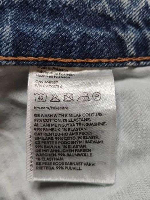 Jeansy H&M - 90s Straight High Jeans - roz. 48