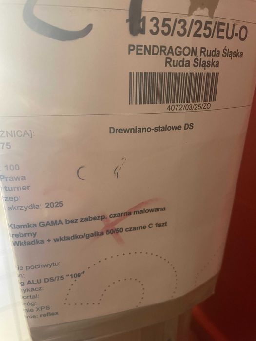 Drzwi wejściowe zewnętrzne 100 PRAWE KMT dąb turner NOWE RABAT -50%