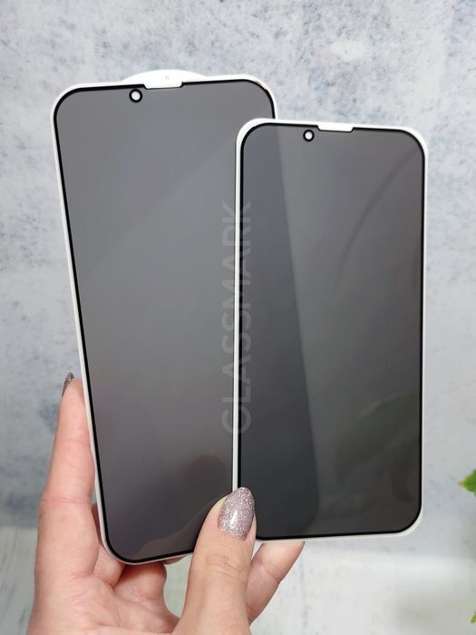 Защитное стекло приватное Anti-SPY антишпион, скло iPhone 15 Pro  15  16