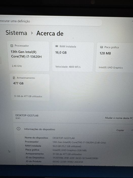 Lenovo IdeaPad Slim 3  15IRH10 GARANTIA