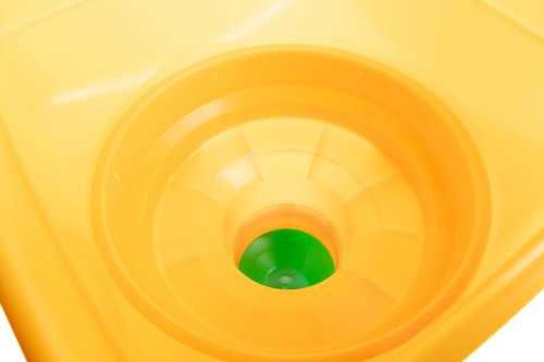 Karmidło automatyczne dla drobiu, duże, 50 l, zielono-żółte, Novital