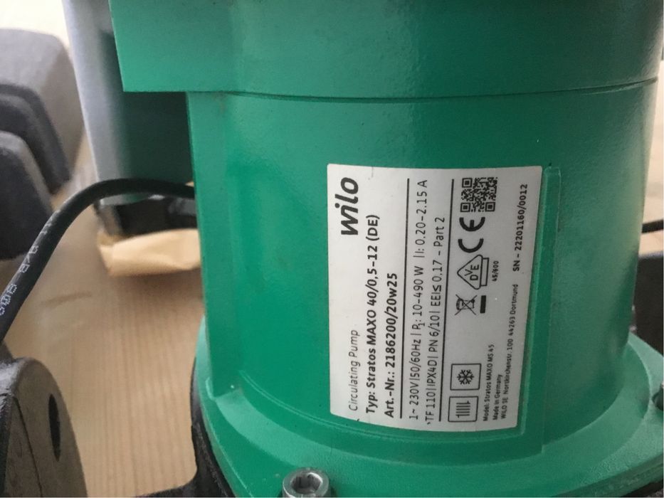 Циркуляційний насос Wilo Stratos MAXO 40/0.5-12 (DE) – новий