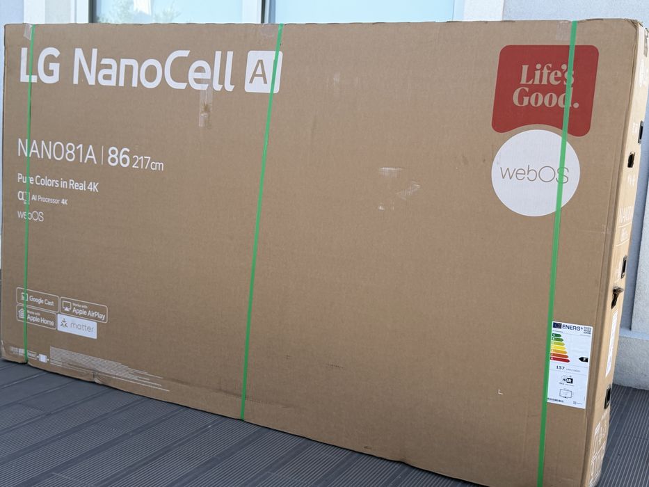 Smart TV LG 86 Polegadas Nanocell - Nova