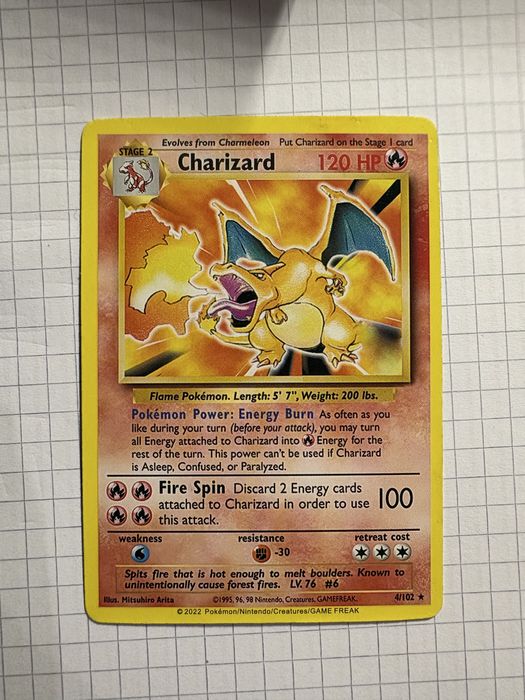 Karta pokemon Charizard