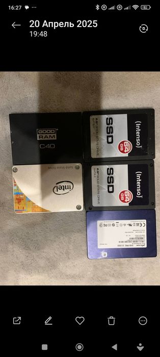 SSD Samsung 1 t  Intenso 256 GB kigston 120 GB 100 % життя накопичувач