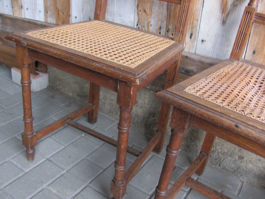 STARE KRZESŁA - Antyczne - 4 sztuki - Komplet - PRZEDWOJENNE ORYGINAŁY