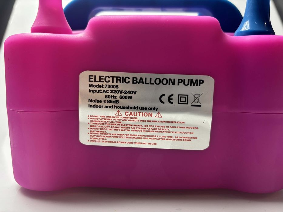 Pompka elektryczna do balonów  2DYSZE SZYBKA MOCNA WYDAJNA 6