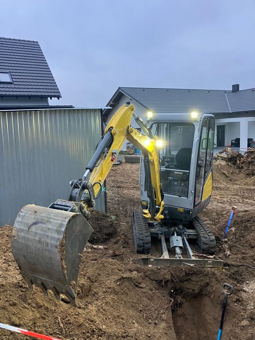 Minikoparka usługi mini koparka