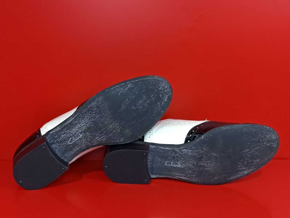 Кожаные женские туфли броги Clarks Оригинал