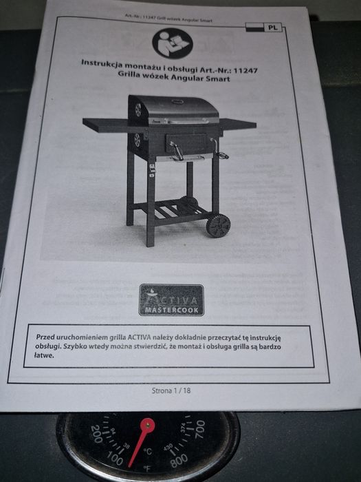 Grill węglowy Activa Angular Smart 11247