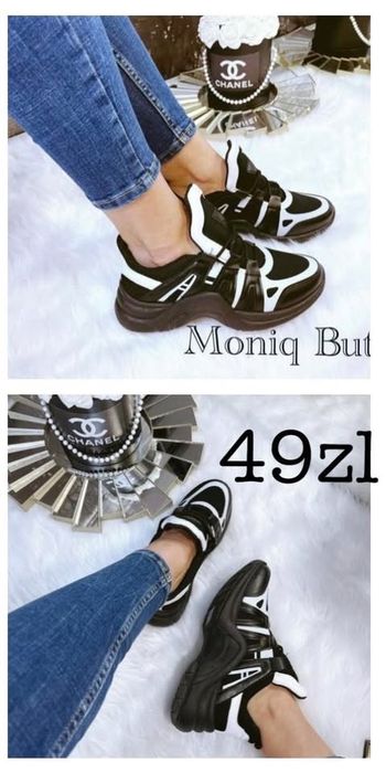 Czarne buty 36-23,5 cm eko skota