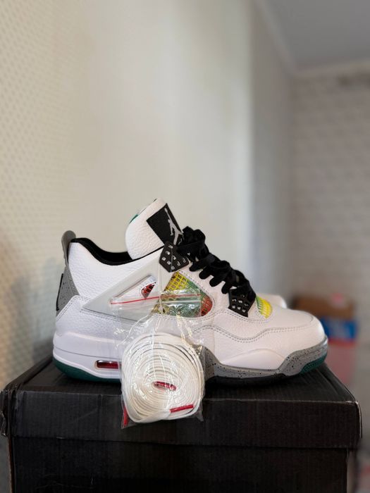 Чоловічі Nike Air Jordan 4 Retro Rasta «Lucid Green»