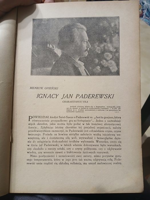 Muzyka miesięcznik pod redakcją Mateusza Glińskiego 20 stycznia 1928r.