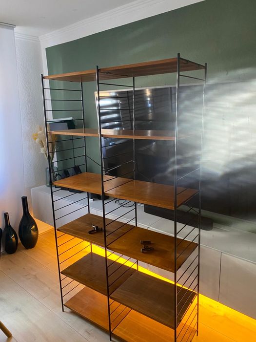 Regał duński teak WHB String Standregal