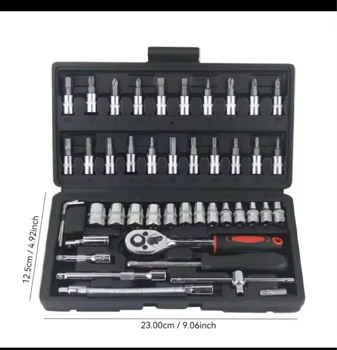 Conjunto de 46 ferramentas novo na caixa