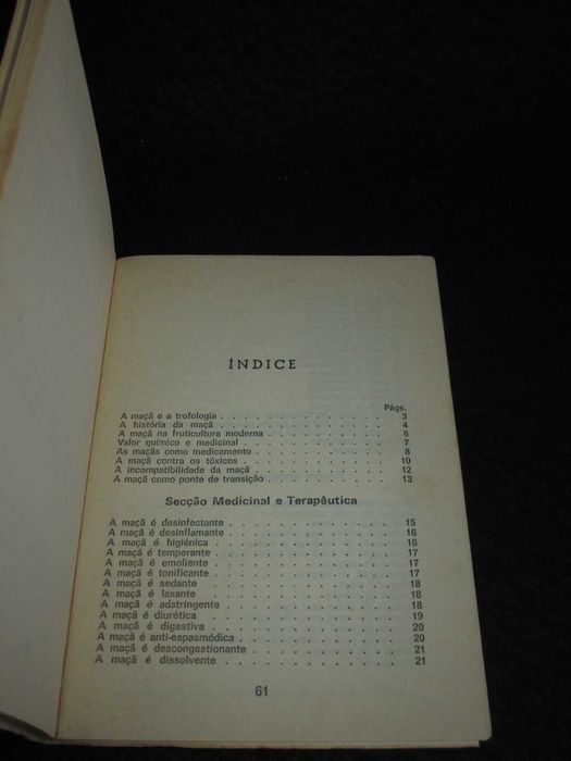 Livro A Maçã Salvação dos Doentes Nicolas Capo 1977