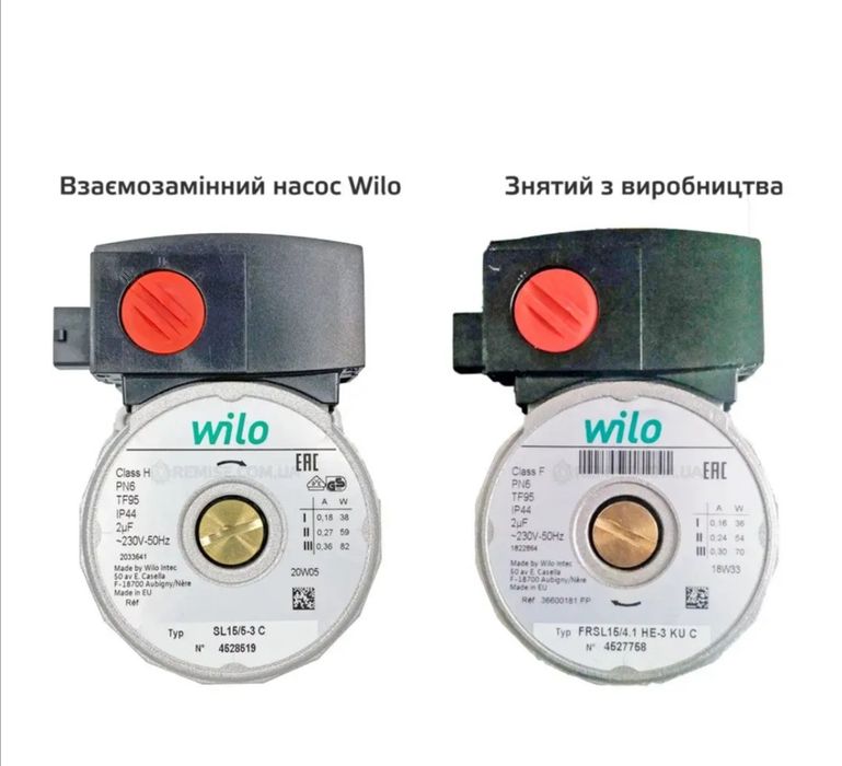 Продам насос WILO для газового котла FEROLLI