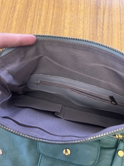 Сумка клатч зелена