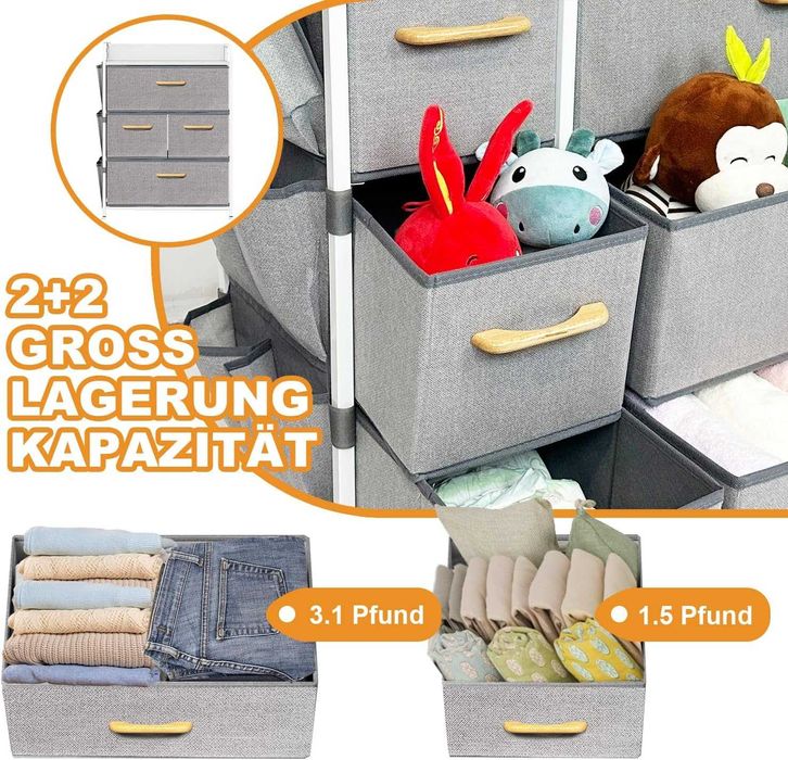 Nowa materiałowa komoda / szafka / półka z szufladami !A367!