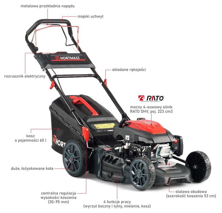 Kosiarka spalinowa PROMOCJA HKS ST 353 N R225 z napędem