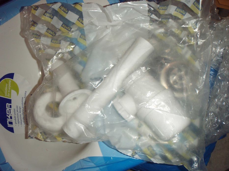 Umywalka 40 cm INKER+ mocowanie, bateria i odpływ wszystko nowe