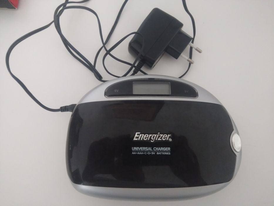 Carregador pilhas recarregáveis energizer