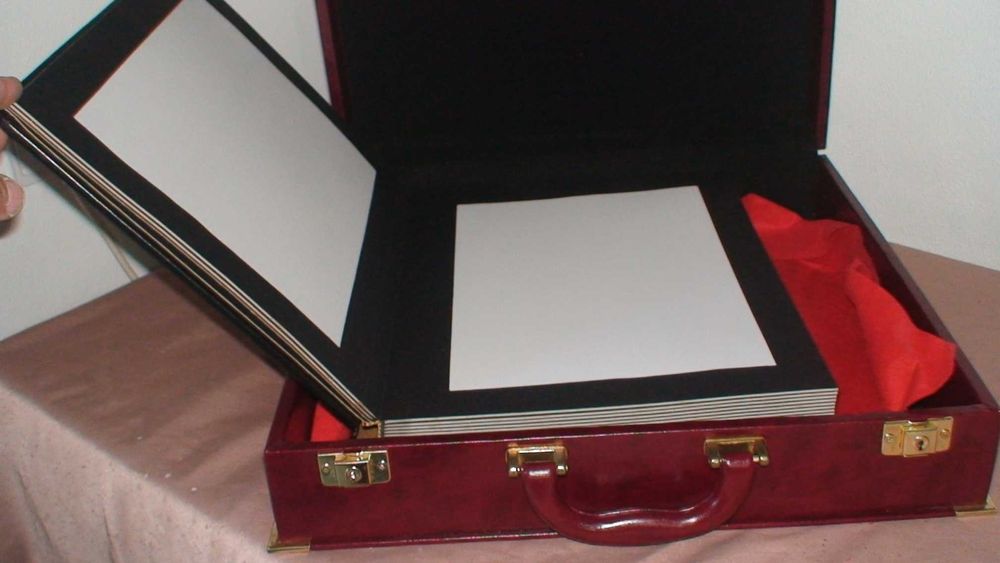 álbum de fotos  e malas