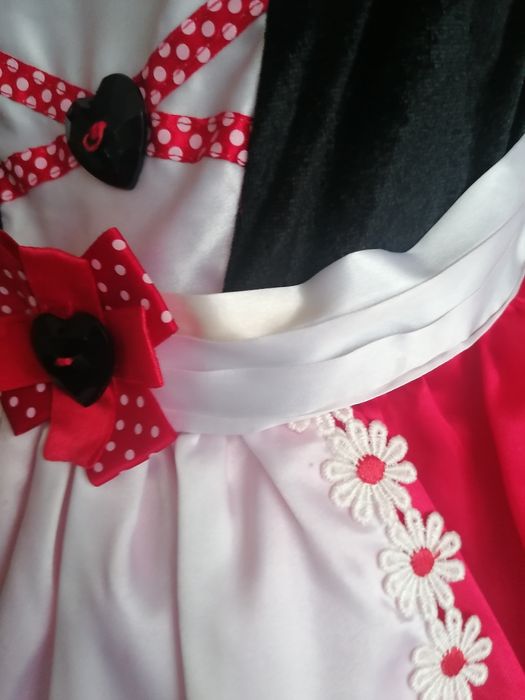 Strój karnawałowy Czerwony Kapturek r. 98/104