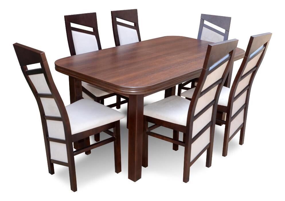 NAJTANIEJ Zestaw Karolina 5 Stół Rozkładany + 6 pięknych krzeseł HIT!!